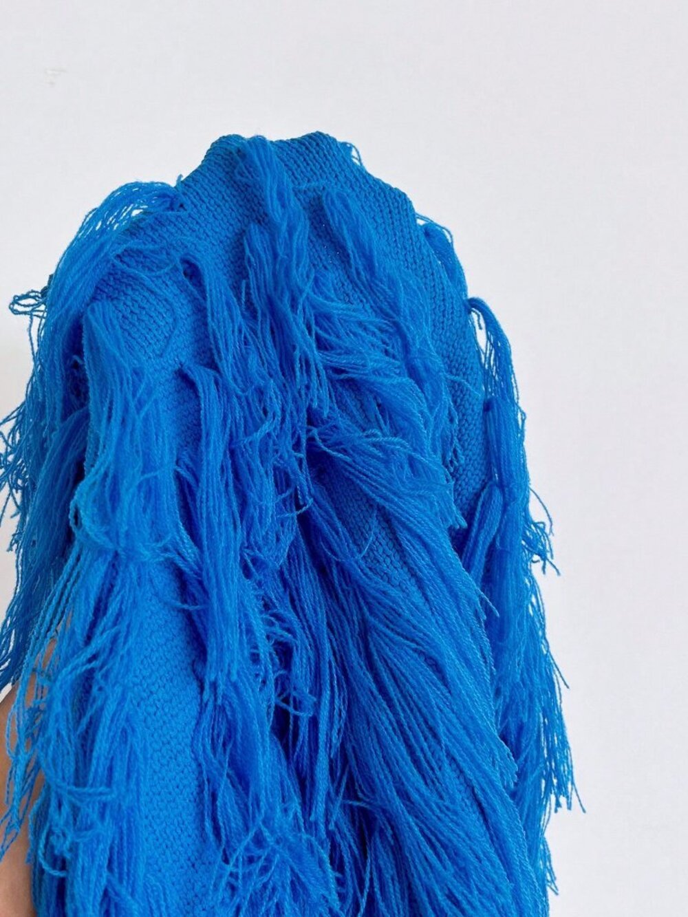 Blue Sexy Women's Crochet Braided Spaghetti Strap Bodycon Mini Dress - Picture 4 of 4